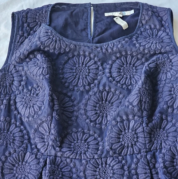 Boden Embroidered Organza Lace Dress - Women's Size 12 - Picture 9 of 16